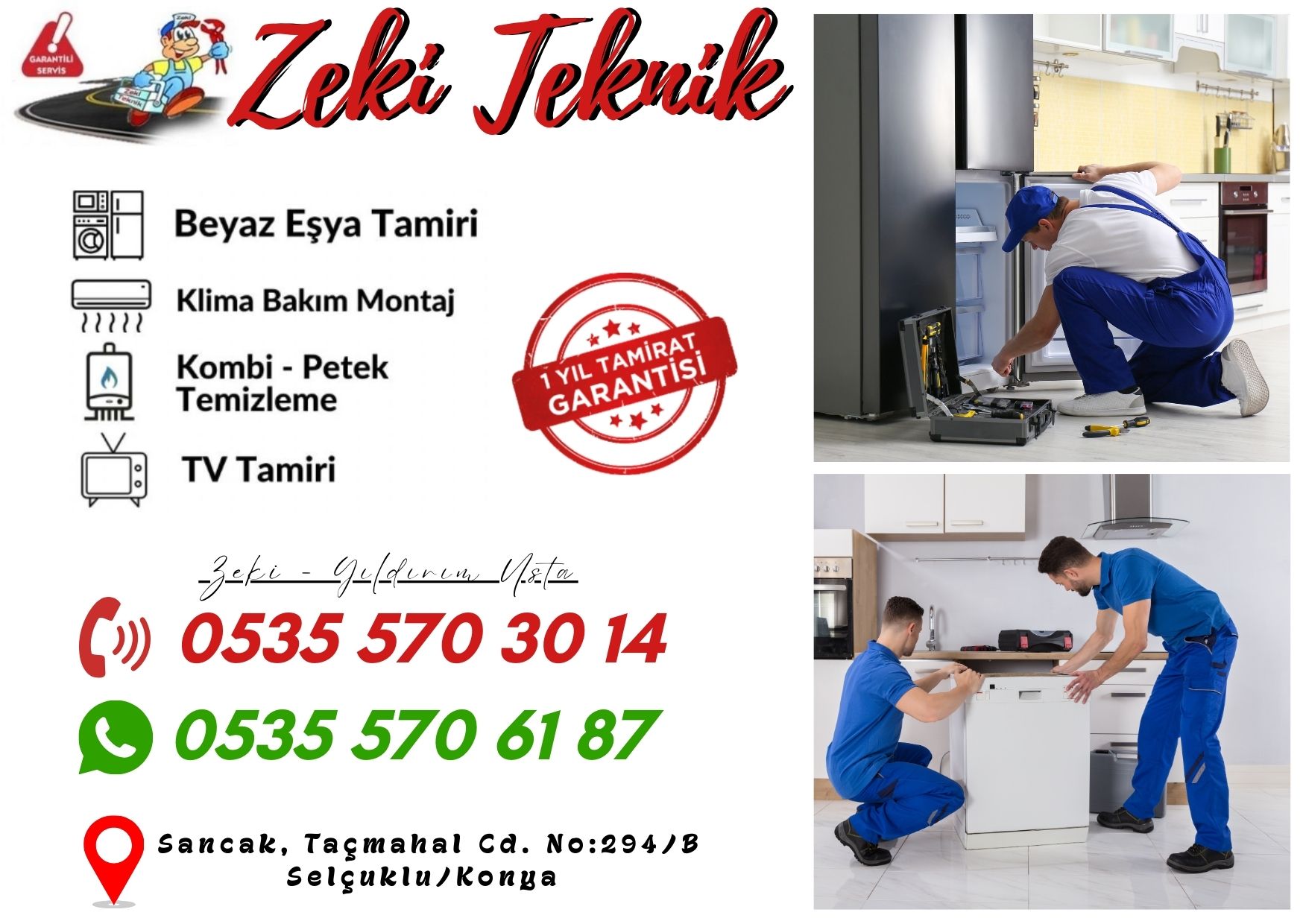 Selçuklu Beyaz Eşya Tamircisi